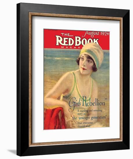 Redbook, August 1924-null-Framed Art Print