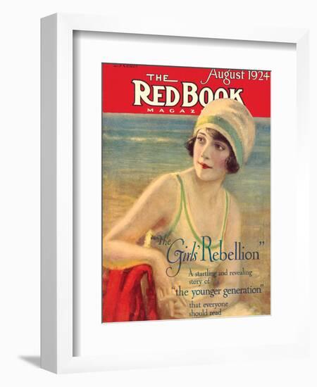 Redbook, August 1924-null-Framed Art Print