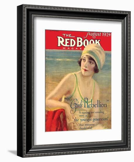 Redbook, August 1924-null-Framed Art Print