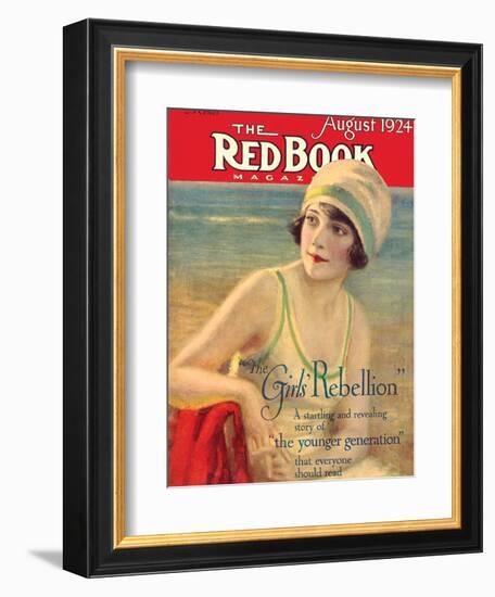 Redbook, August 1924-null-Framed Art Print