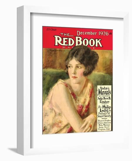 Redbook, December 1926-null-Framed Art Print