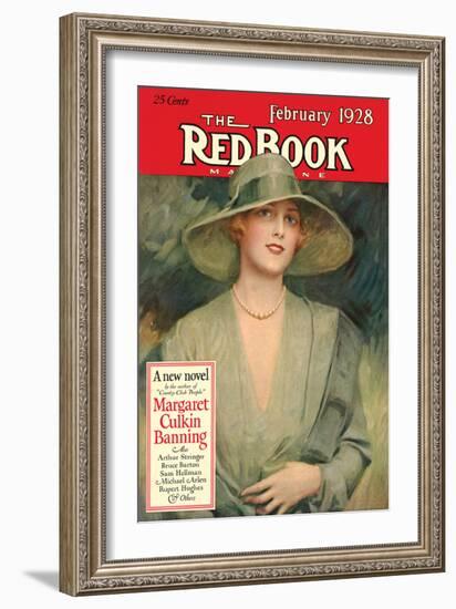 Redbook, February 1928-null-Framed Art Print