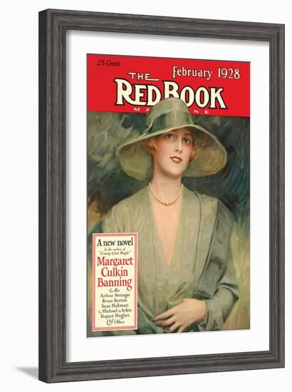 Redbook, February 1928-null-Framed Art Print