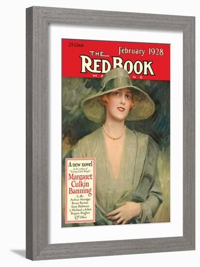 Redbook, February 1928-null-Framed Art Print