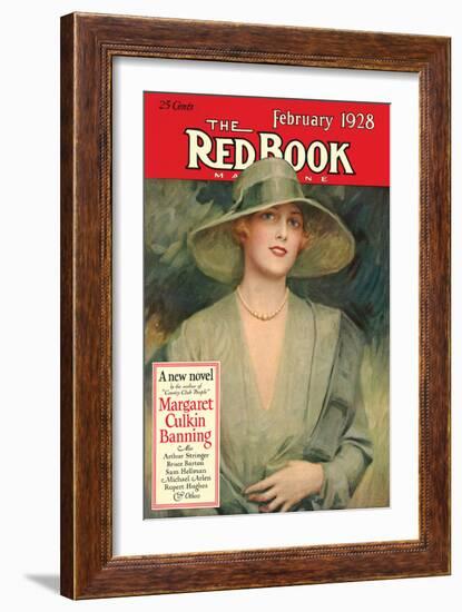 Redbook, February 1928-null-Framed Art Print