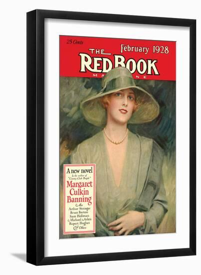 Redbook, February 1928-null-Framed Art Print