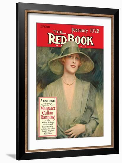 Redbook, February 1928-null-Framed Art Print