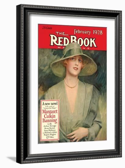 Redbook, February 1928-null-Framed Art Print