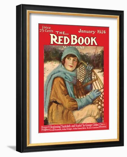 Redbook, January 1924-null-Framed Art Print