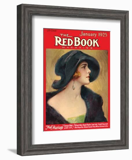 Redbook, January 1925-null-Framed Art Print