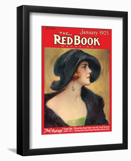 Redbook, January 1925-null-Framed Art Print