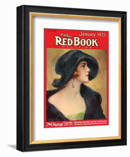 Redbook, January 1925-null-Framed Art Print