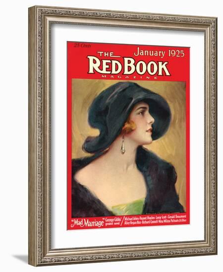 Redbook, January 1925-null-Framed Art Print