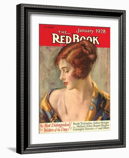 Redbook, January 1928-null-Framed Art Print