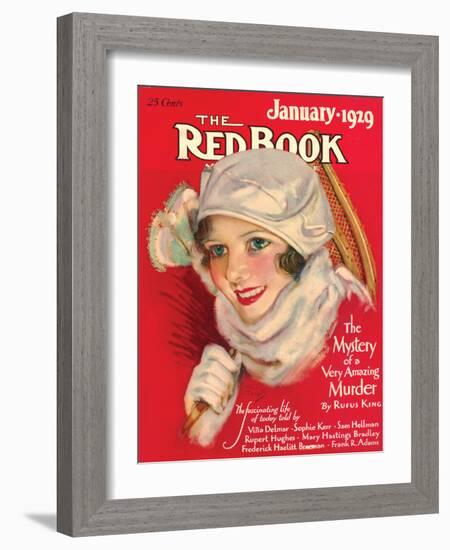 Redbook, January 1929-null-Framed Art Print