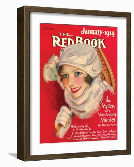 Redbook, January 1929-null-Framed Art Print