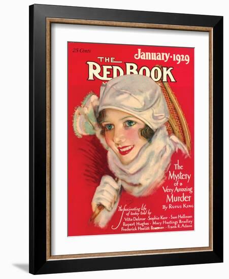 Redbook, January 1929-null-Framed Art Print