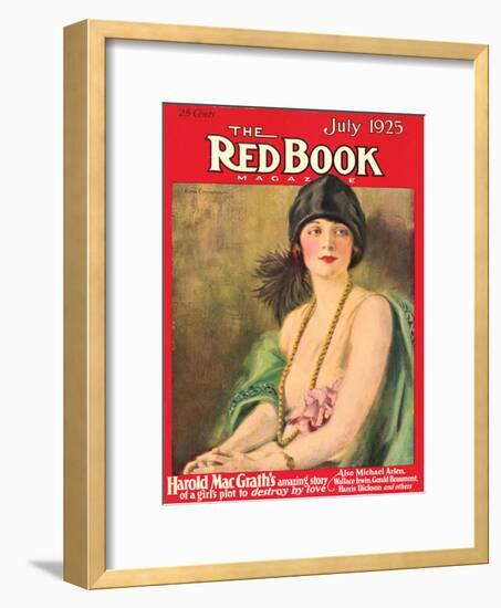 Redbook, July 1925-null-Framed Art Print