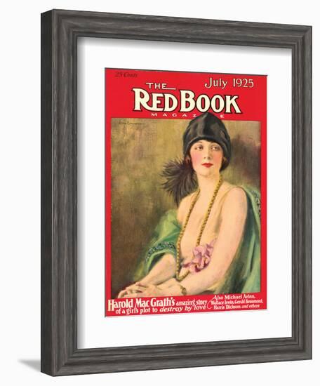 Redbook, July 1925-null-Framed Art Print