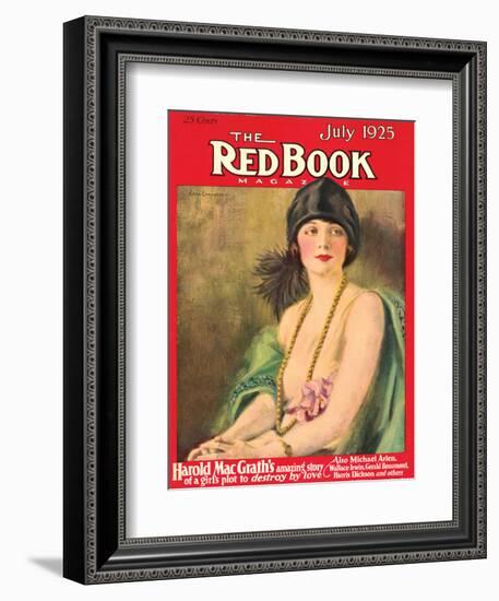 Redbook, July 1925-null-Framed Art Print