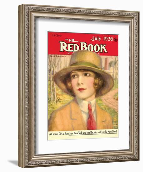 Redbook, July 1926-null-Framed Art Print