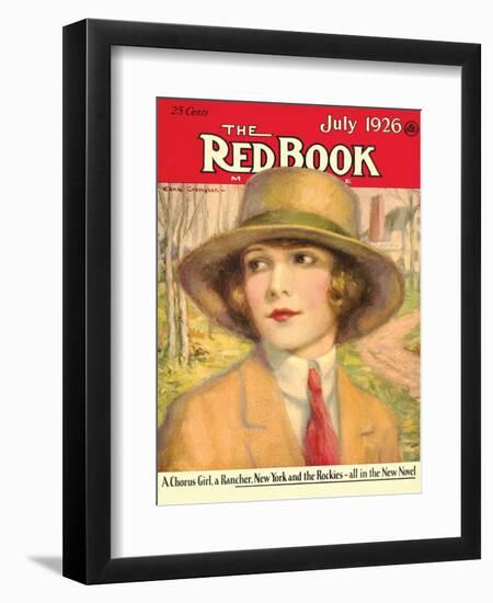 Redbook, July 1926-null-Framed Art Print