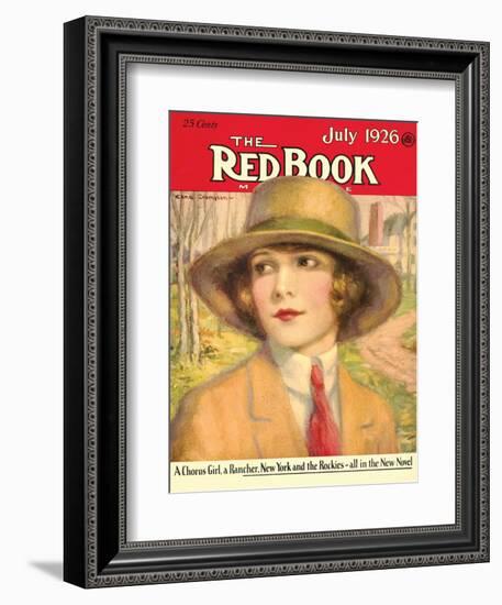 Redbook, July 1926-null-Framed Art Print