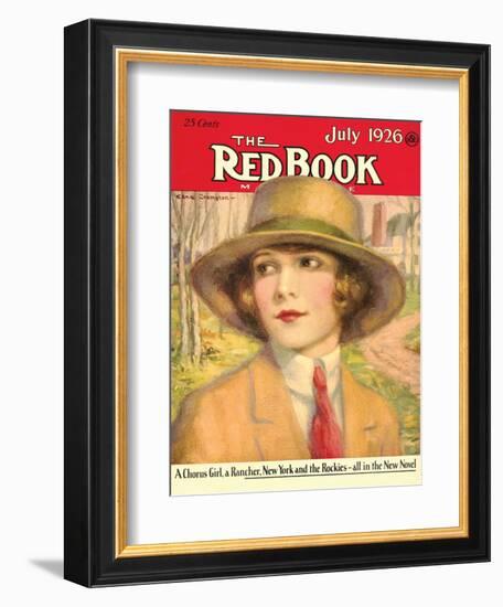 Redbook, July 1926-null-Framed Art Print