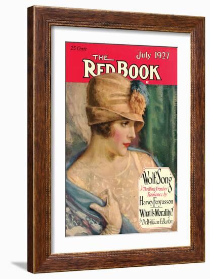 Redbook, July 1927-null-Framed Art Print