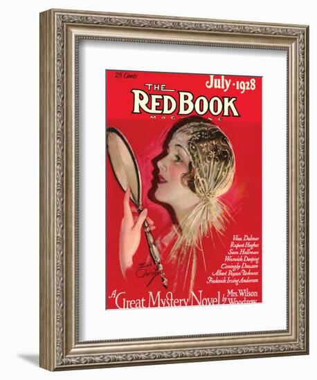 Redbook, July 1928-null-Framed Art Print