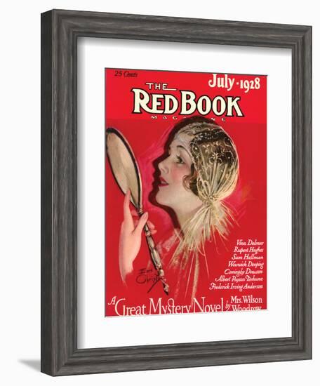 Redbook, July 1928-null-Framed Art Print