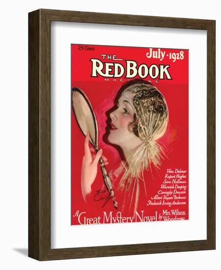 Redbook, July 1928-null-Framed Art Print