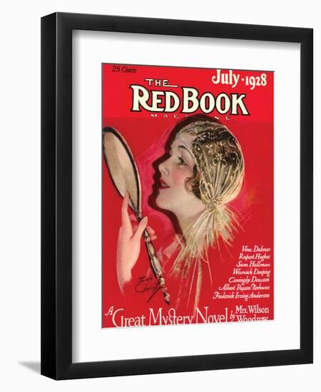 Redbook, July 1928-null-Framed Art Print