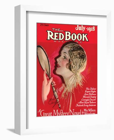 Redbook, July 1928-null-Framed Art Print