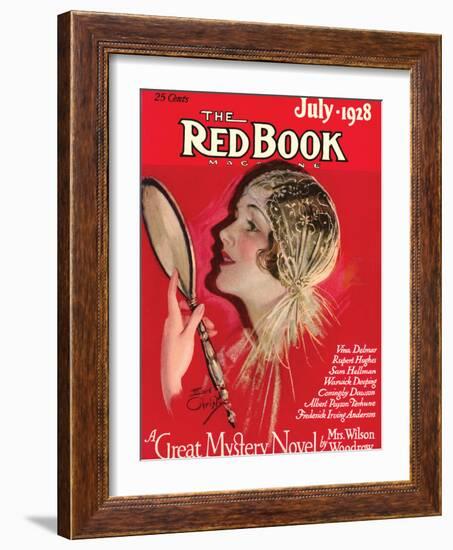 Redbook, July 1928-null-Framed Art Print