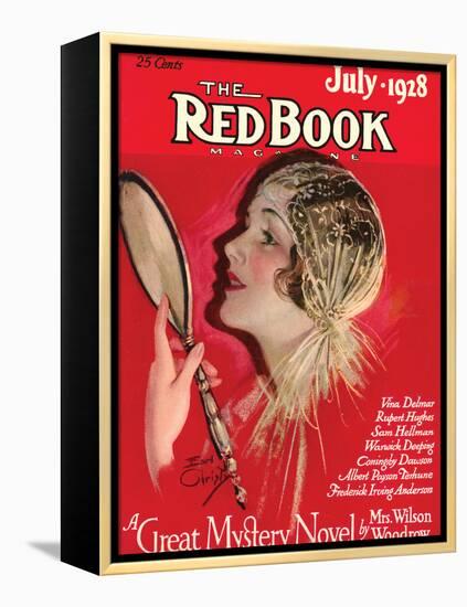 Redbook, July 1928-null-Framed Stretched Canvas