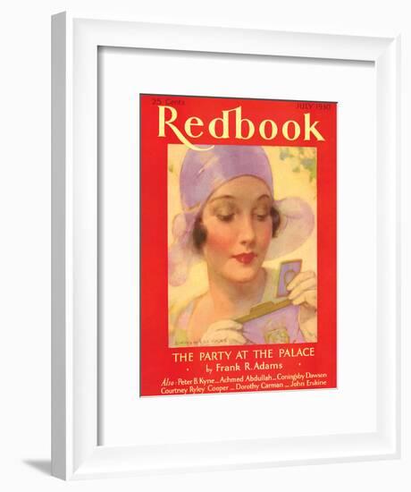 Redbook, July 1930-null-Framed Art Print