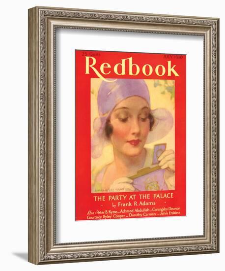 Redbook, July 1930-null-Framed Art Print