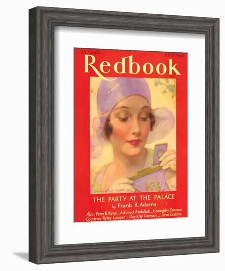 Redbook, July 1930-null-Framed Art Print