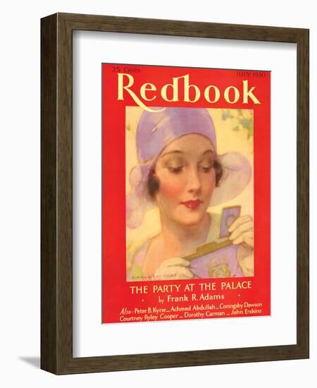 Redbook, July 1930-null-Framed Art Print