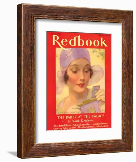 Redbook, July 1930-null-Framed Art Print