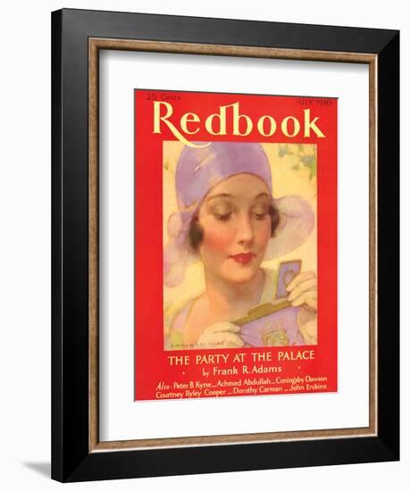 Redbook, July 1930-null-Framed Art Print