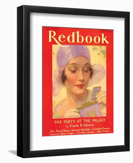 Redbook, July 1930-null-Framed Art Print