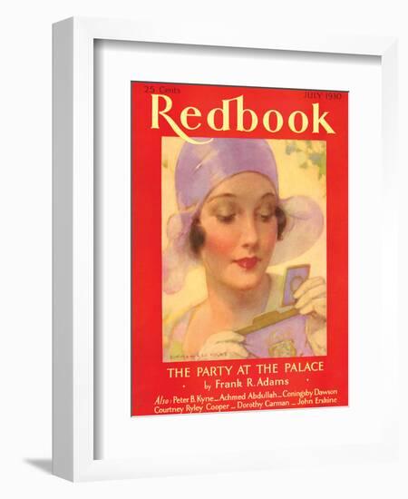 Redbook, July 1930-null-Framed Art Print