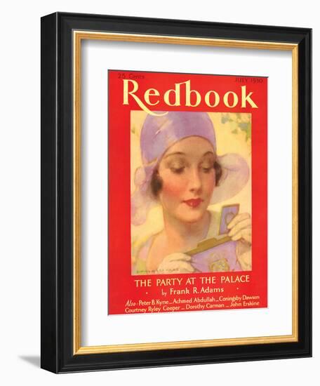 Redbook, July 1930-null-Framed Art Print