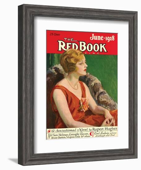 Redbook, June 1928-null-Framed Art Print