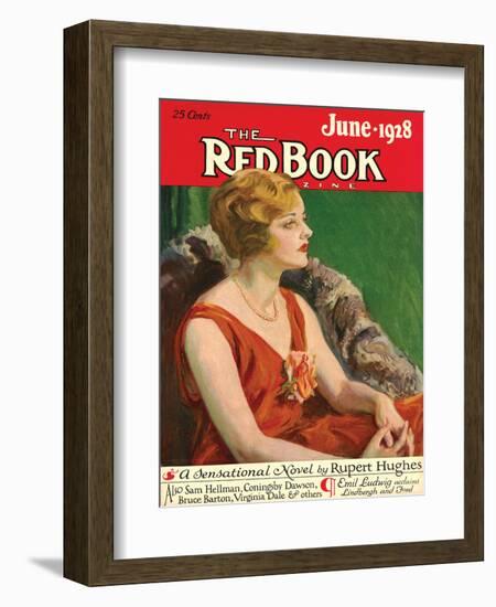Redbook, June 1928-null-Framed Art Print