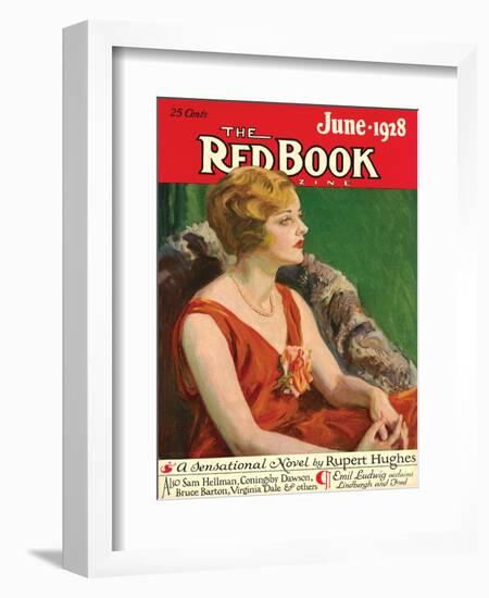 Redbook, June 1928-null-Framed Art Print