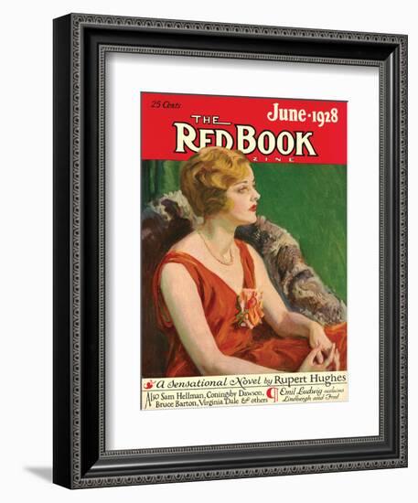 Redbook, June 1928-null-Framed Art Print