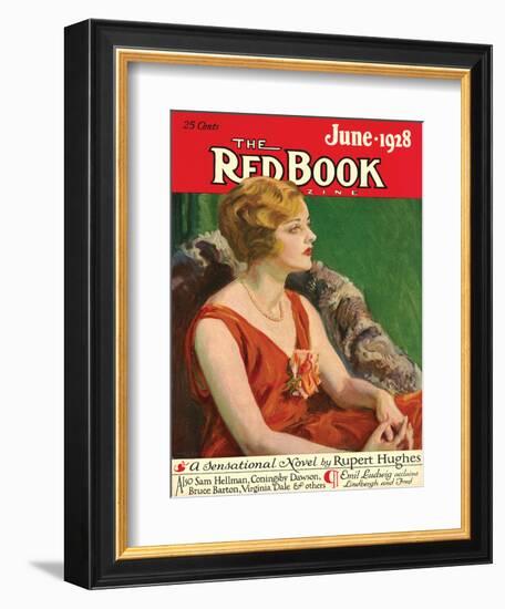 Redbook, June 1928-null-Framed Art Print